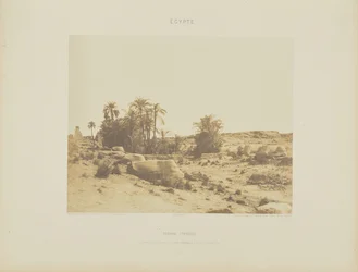 Karnak (Theba). Sfinksien katu - Yleisnäkymä pisteestä G.