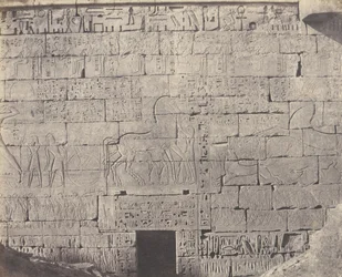 Medinet-Abou Thebes, Rakenteet Posteriores - Fragment de Sculpt..., 1851-52, painettu 1853-54.