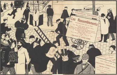 Les Rassemblementsin kirjatakki, 1896.