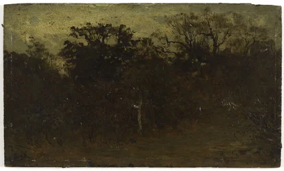 Metsäkulma, 1850-1860 (öljy puulle)