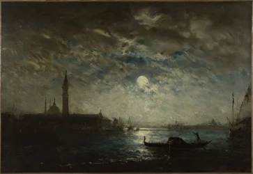 Venetsia ja Campanile kuunvalossa, vuosina 1870-1890 (öljy kankaalle).