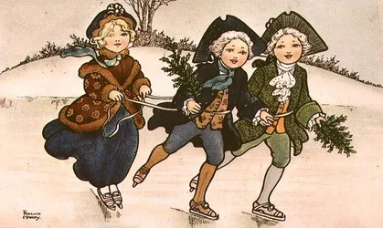 Kaksi Cavaliers, viktoriaaninen kortti