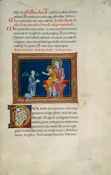 Madonna valtaistuimellaan Lapsen ja lahjoittajan kanssa (Cod. Pluteo XVII.3, n. 155)