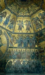 Mosaiikki Firenzen St Johns Baptistryn kupolikatossa (mosaiikki)