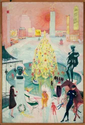 Joulu, n. 1930-40 (öljy kankaalle)