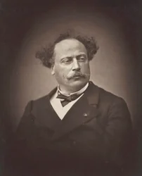 Alexandre Dumas, ranskalainen kirjailija ja näytelmäkirjailija, 1824-1895, 187576.