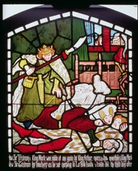 Sir Tristanin kuolema, teoksesta “Tristanin ja Isolden tarina”, William Morris & Co.