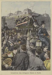 Buurien edustajien saapuminen Pariisiin