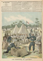 Uudenvuoden laatikot Dahomeyssa, "Le Petit Journal", 31. joulukuuta 1892