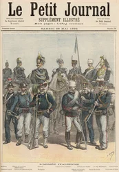 Italian armeija, "Le Petit Journal", 28. toukokuuta 1892 (väri litho)