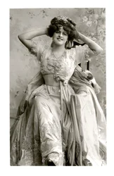 Marie Studholme 1875-1930, englantilainen näyttelijä, 1900-luku.
