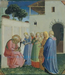 Pyhän Johannes Kastajan nimeäminen, noin 1430 (tempera puulla)