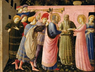 Anunciation (alttaritaulu), Fra Angelicon maalaus, n. 1440