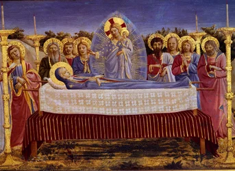 Neitsyt Marian kuolema, yksityiskohta, n.1435, tempera paneelille, 78968:n yksityiskohta.