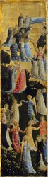 Viimeisen tuomion siipialttari, vasen paneeli, 1400-luvun alku