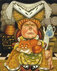 Herttuatar (öljy ja tempera paneelissa)