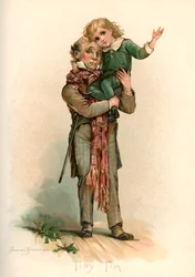 Bob Cratchit kantaa pientä Timiä