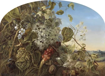 Syksyinen pensasaita lähellä Carisbrookea, 1864