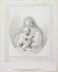 Neitsyt ja lapsi, kaiverrus Luigi Schiavonetti (1765-1810) 1793 (kaiverrus)