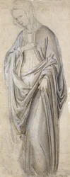 Drapery Study Neitsyt Annunciate,
