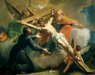 Ristiinnaulitseminen, mukana Isä Jumala ja pyhä Ignatius Loyola (1709-1769)