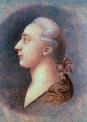 Giacomo Casanovan (1725-1798) muotokuva - par Francesco Giuseppe Casanova (1727-1802), n. 1750 - Sanguine, mustavalkoinen liitu paperille - Valtion historiallinen museo, Moskova