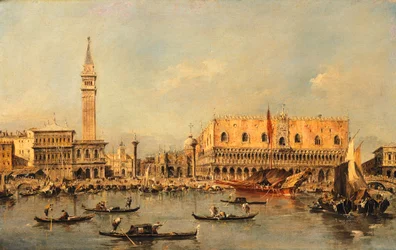 Ducalen palatsi Venetsiassa, kirjoittanut Francesco Guardi (1712-1793)