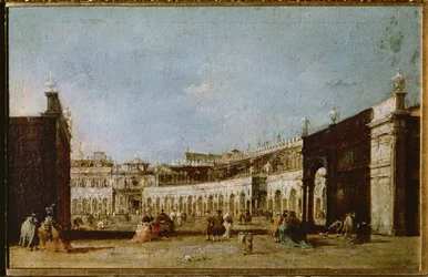 Piazza San Marco, Venetsia, Italia (öljy kankaalle)