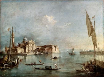 Näkymä San Giorgio Maggioren saarelle vuosina 1765–1775.