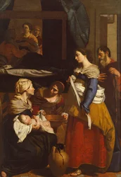Neitsyen syntymä, kirjoittanut Francesco Guarino (1611-1654)