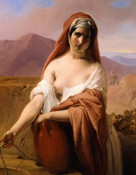 Francesco Hayez Rebecca kaivossa