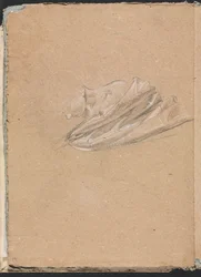 Verona Sketchbook: Pää ja olkapäät verhoilla sivu 14, 1760.