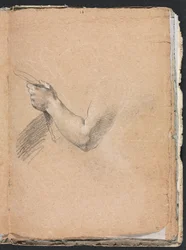 Verona Sketchbook: Vasen käsi ja käsi sivu 75, 1760.