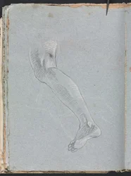 Verona Sketchbook: Vasen jalka sivu 28, 1760.