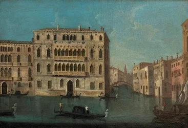 Francesco Tironi Grand Canal ja Foscarin palatsi