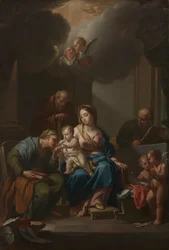 Esitysluonnos pyhälle perheelle pyhien Annan, Joakimin ja Johannes Kastajan kanssa..., n. 172
