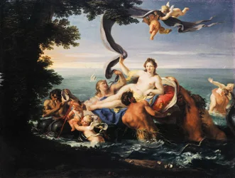 Galatean voitto, Francesco Trevisani (1656-1746), öljy kankaalle.