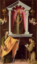 Loreton Madonna Pyhän Paavalin ja Pyhän Franciscuksen kanssa
