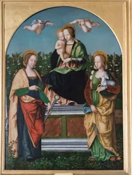Madonna ja lapsi, St. Agatha ja St. Agnes