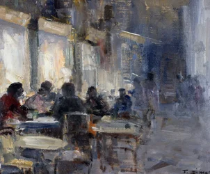 Schmidtin kahvila yöllä, Francesco di Marino (1892-1954)