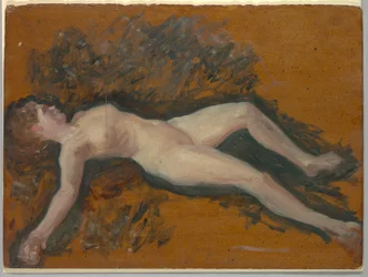 Nainen alaston