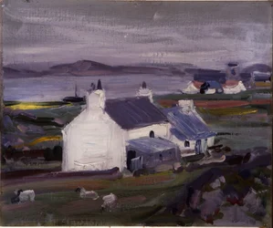 Maatila, Iona, Auchabhaich Croft (öljy kankaalle)