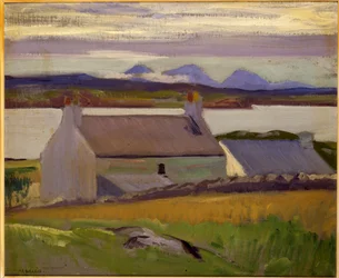 Nightfall, Iona, Paps of Jura takana (öljy kankaalle)