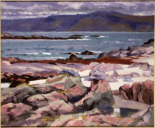 Ionan ääni, Burg pohjoisrannalta (öljy kankaalle)
