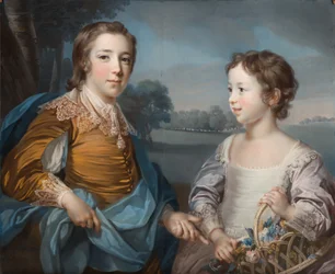 Muotokuva Josephista (1741-1786) ja hänen veljestään John Gulstonista (1750-1764).