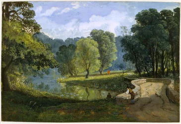 The Frome at Stapleton, n. 1823 (akvarelli ja vartaloväri paperille)