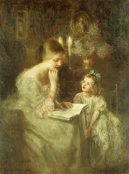 Storytime (öljy kankaalle)