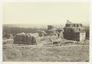 Kaukainen näkymä Damaskuksesta, 1857.
