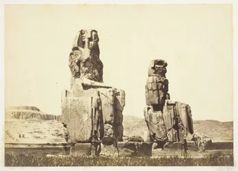 Memnonin patsaat, 1857, painettu 1862.