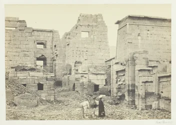 Temppelipalatsi, Medinet Haboo, 1857.